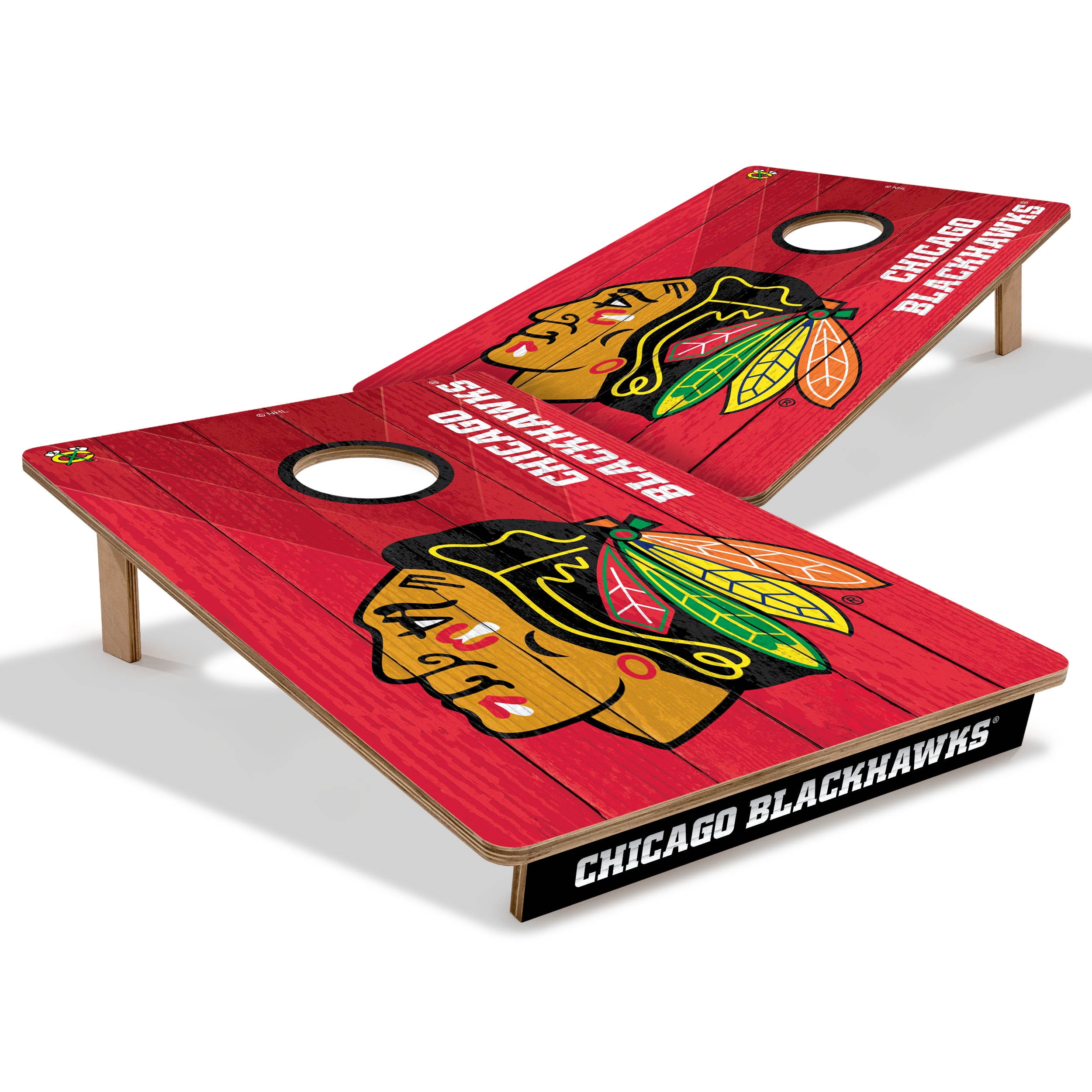 YouTheFan NHL Chicago Blackhawks 2' x 3' Cornhole Game No Bags