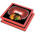 thumbnail image 1 of IDNA Chicago Blackhawks Black 3D StadiumViews Coasters, 1 of 3