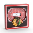 thumbnail image 1 of YouTheFan NHL Chicago Blackhawks 3D StadiumView Magnet, 1 of 4