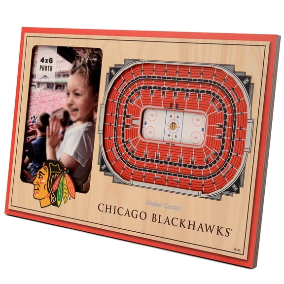 Chicago Blackhawks 3D StadiumView Picture Frame