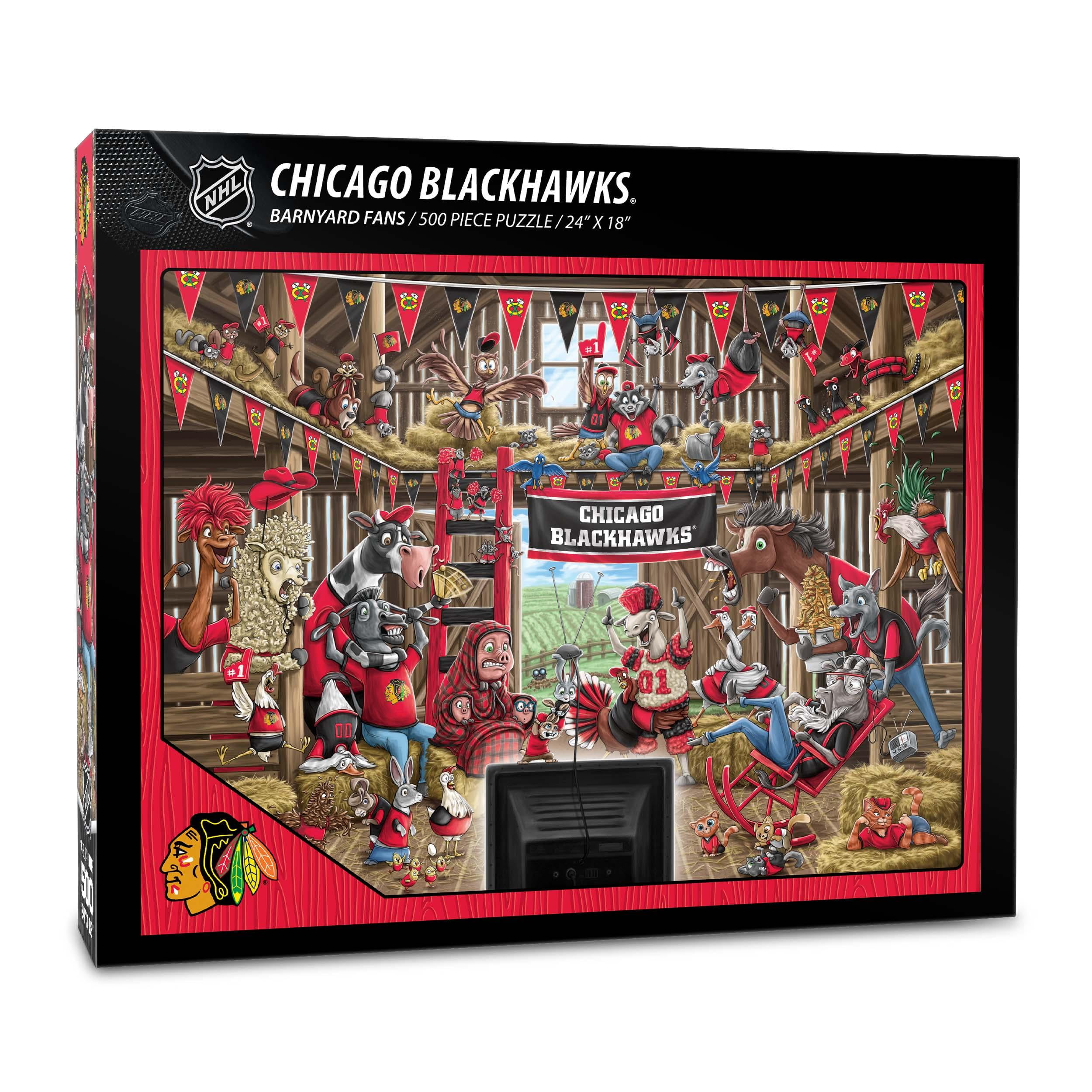 YouTheFan NHL Chicago Blackhawks Barnyard Fans Puzzle - 500 Piece