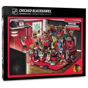 IDNA Chicago Blackhawks Purebred Fans 18'' x 24'' A Real Nailbiter 500-Piece Puzzle