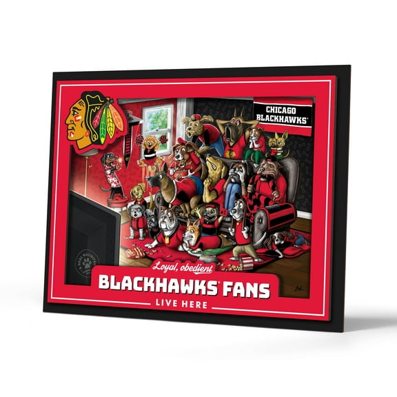 YouTheFan NHL Chicago Blackhawks Purebred Fans Wall Art
