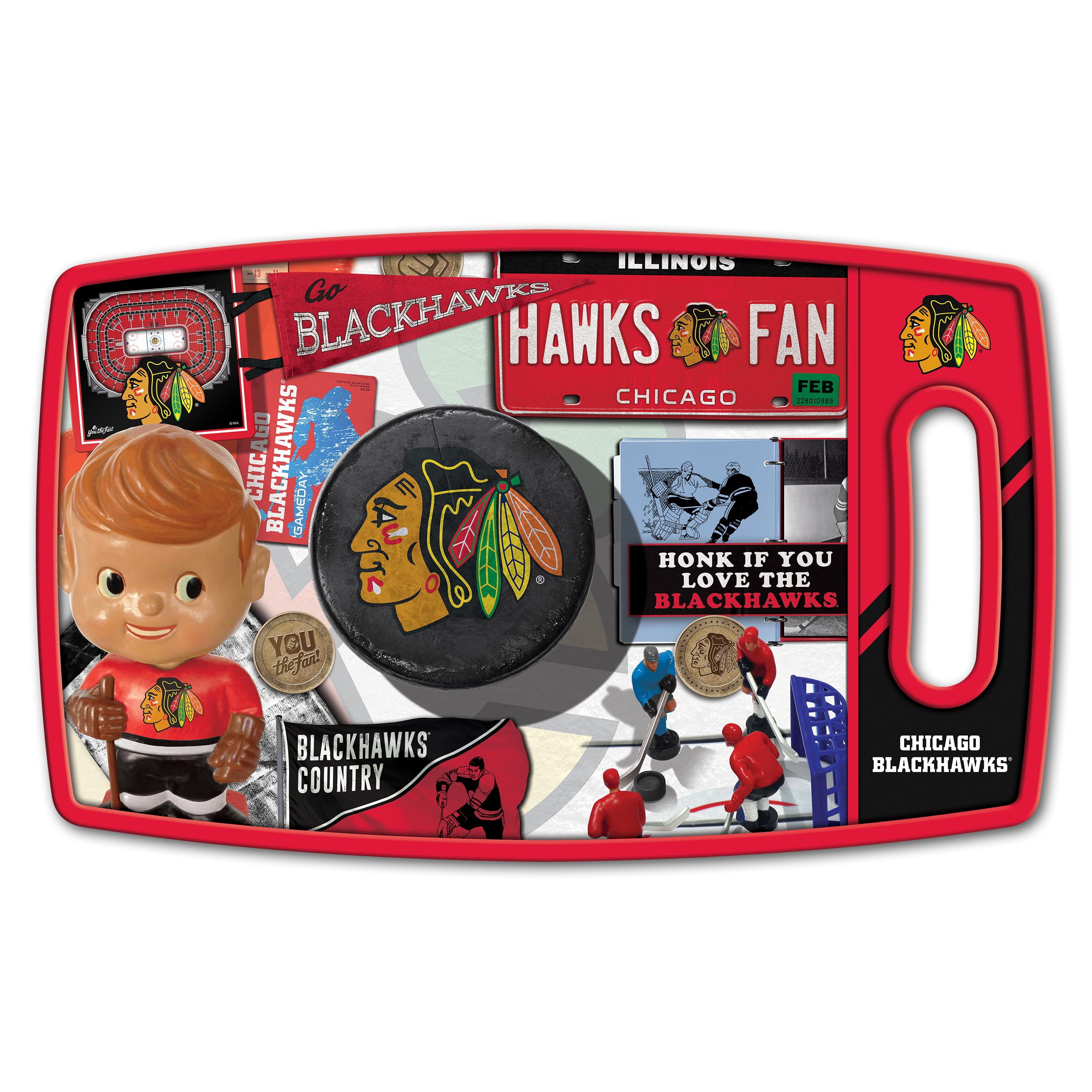 YouTheFan NHL Chicago Blackhawks Retro Series Cutting Board