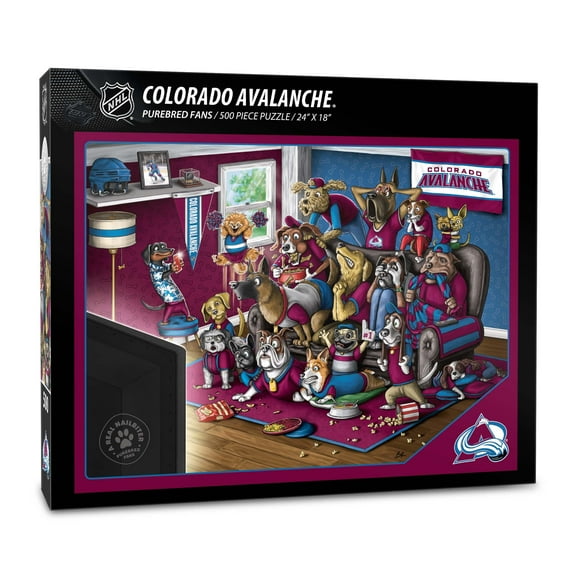 YouTheFan NHL Colorado Avalanche Purebred Fans Nailbiter Puzzle - 500 PC