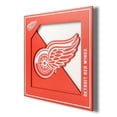 thumbnail image 1 of Detroit Red Wings 12'' x 12'' 3D Logo Wall Art, 1 of 3