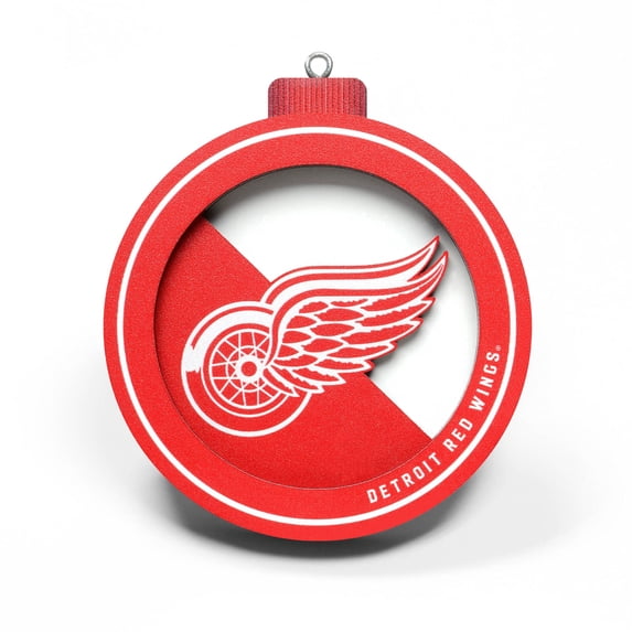 IDNA Detroit Red Wings 3D Logo Series Ornament
