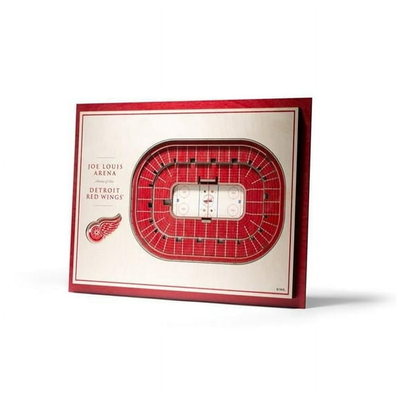 Detroit Red Wings NHL 5-Layer Stadium Wall Art