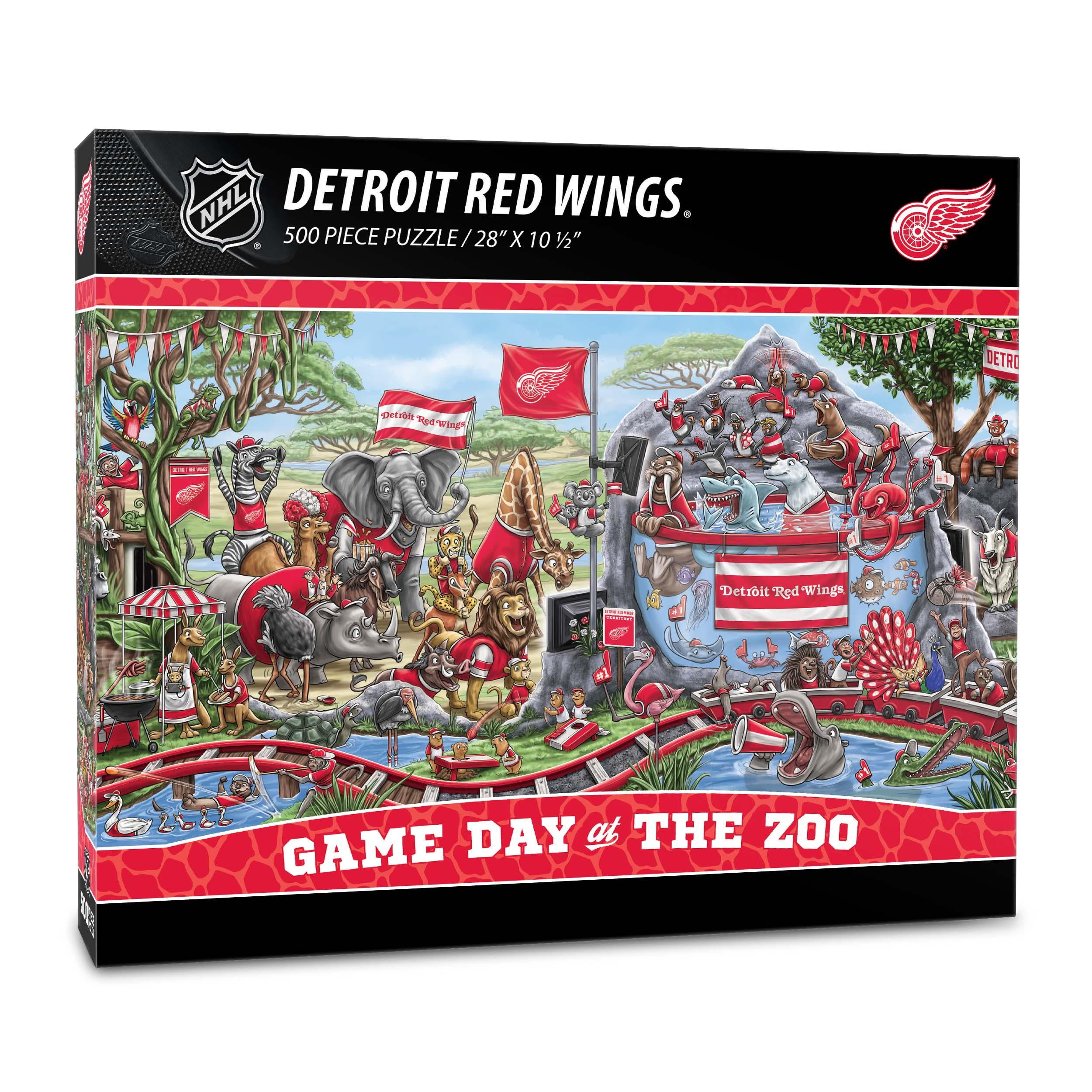 New York Rangers NHL Game Day at the Zoo 500 pc Jigsaw Puzzle Fun