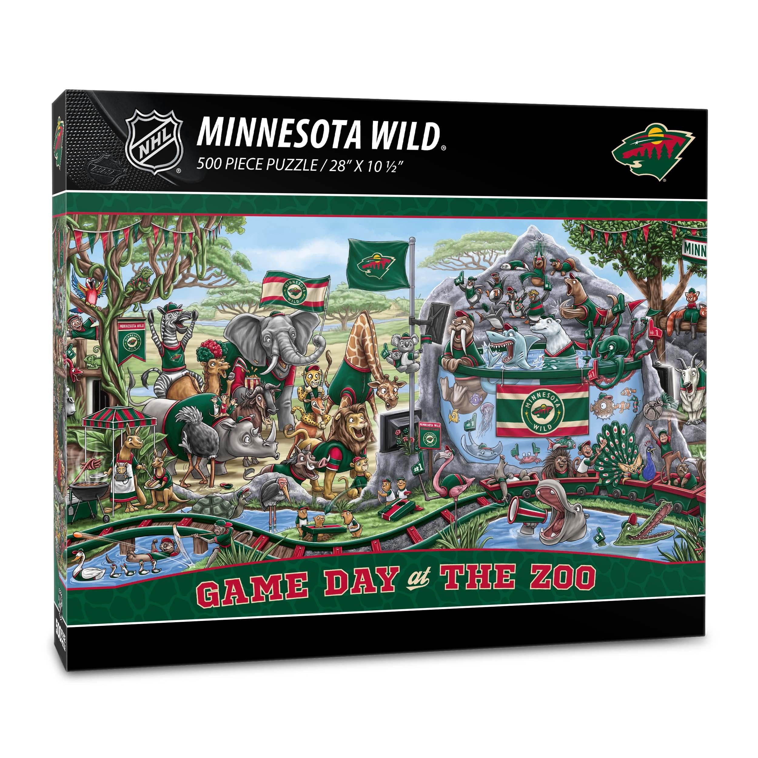 YouTheFan NHL Minnesota Wild Game Day at the Zoo - 500 pc Puzzle