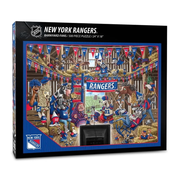 YouTheFan NHL New York Rangers Barnyard Fans Puzzle - 500 Piece