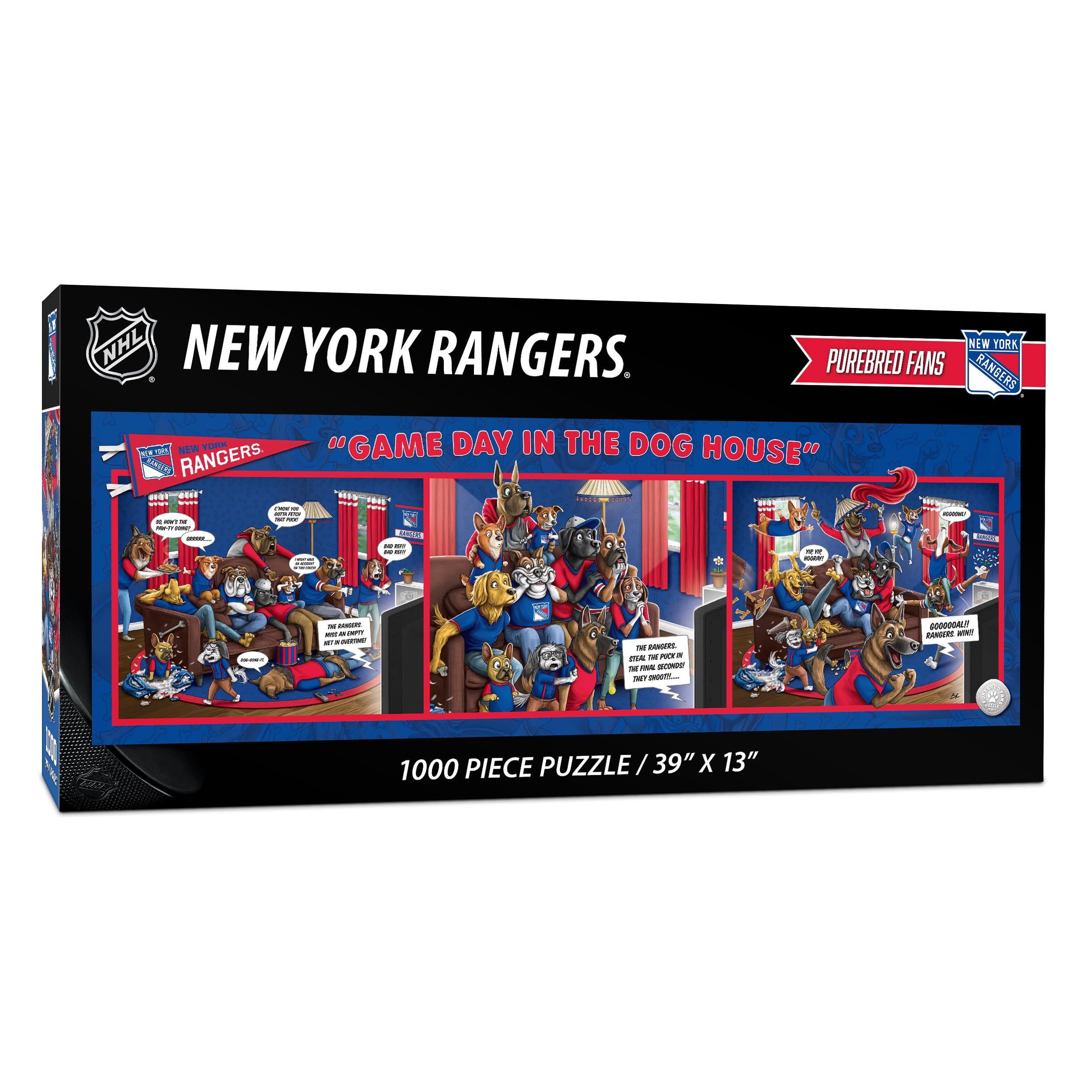 YouTheFan NHL New York Rangers Purebred Fans Gameday in the Dog House 1000PC Puzzle