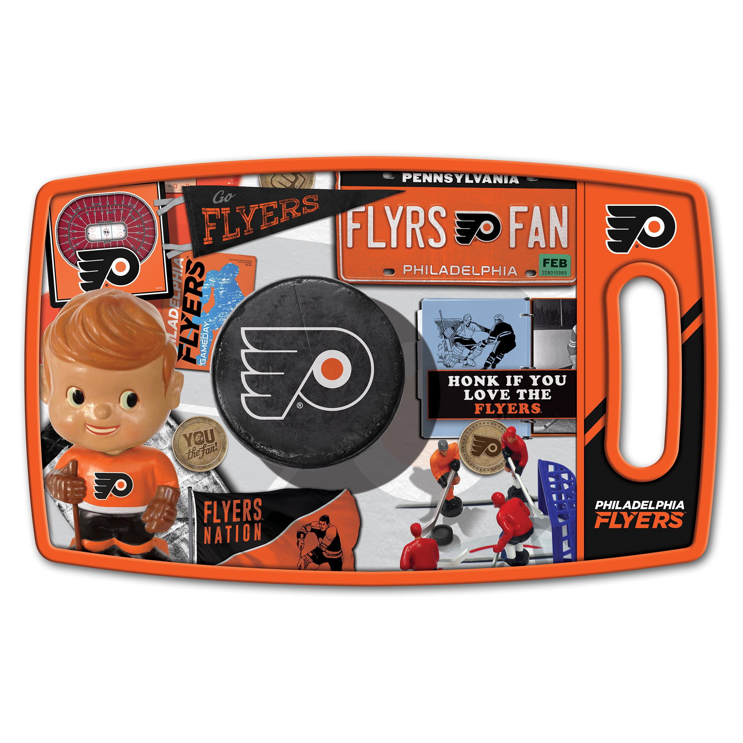 YouTheFan NHL Philadelphia Flyers Retro Series Cutting Board