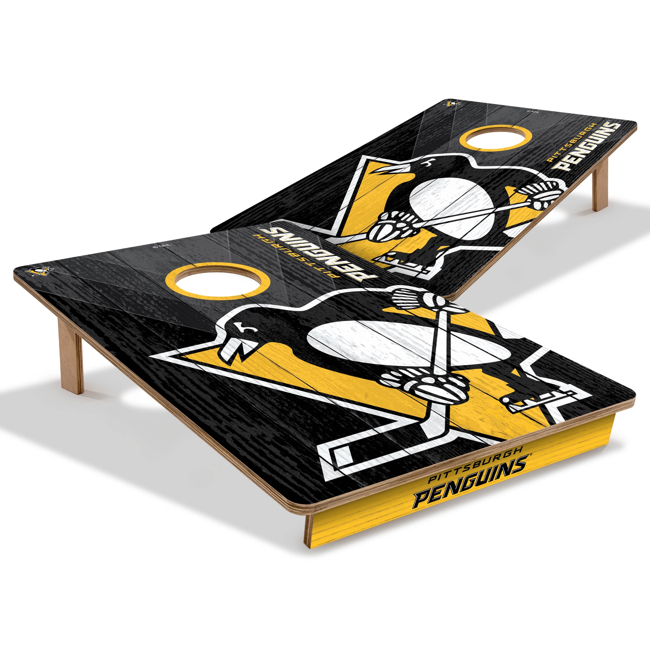 YouTheFan NHL Pittsburgh Penguins 2' x 3' Cornhole Game No Bags