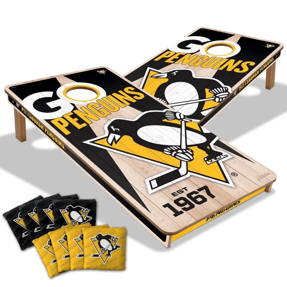 YouTheFan NHLPittsburgh Penguins 2' x 4' Cornhole Game
