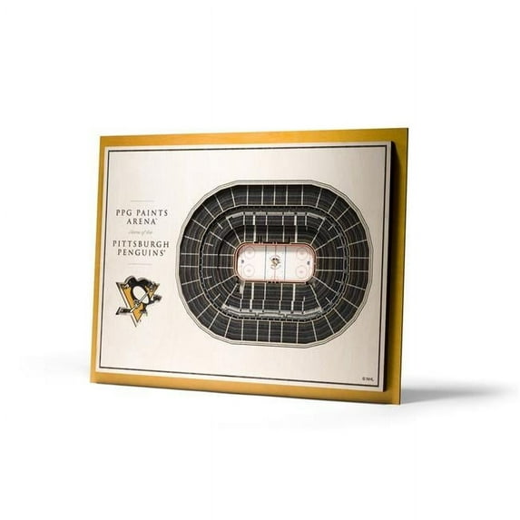 Pittsburgh Penguins 17'' x 13'' 5-Layer StadiumViews 3D Wall Art