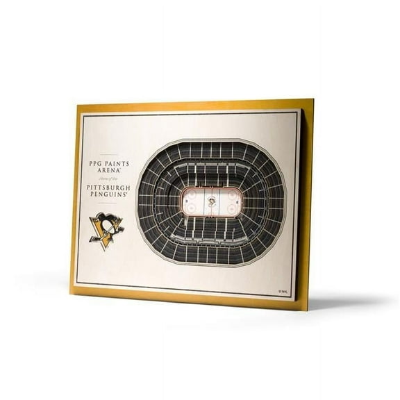 Pittsburgh Penguins 17'' x 13'' 5-Layer StadiumViews 3D Wall Art