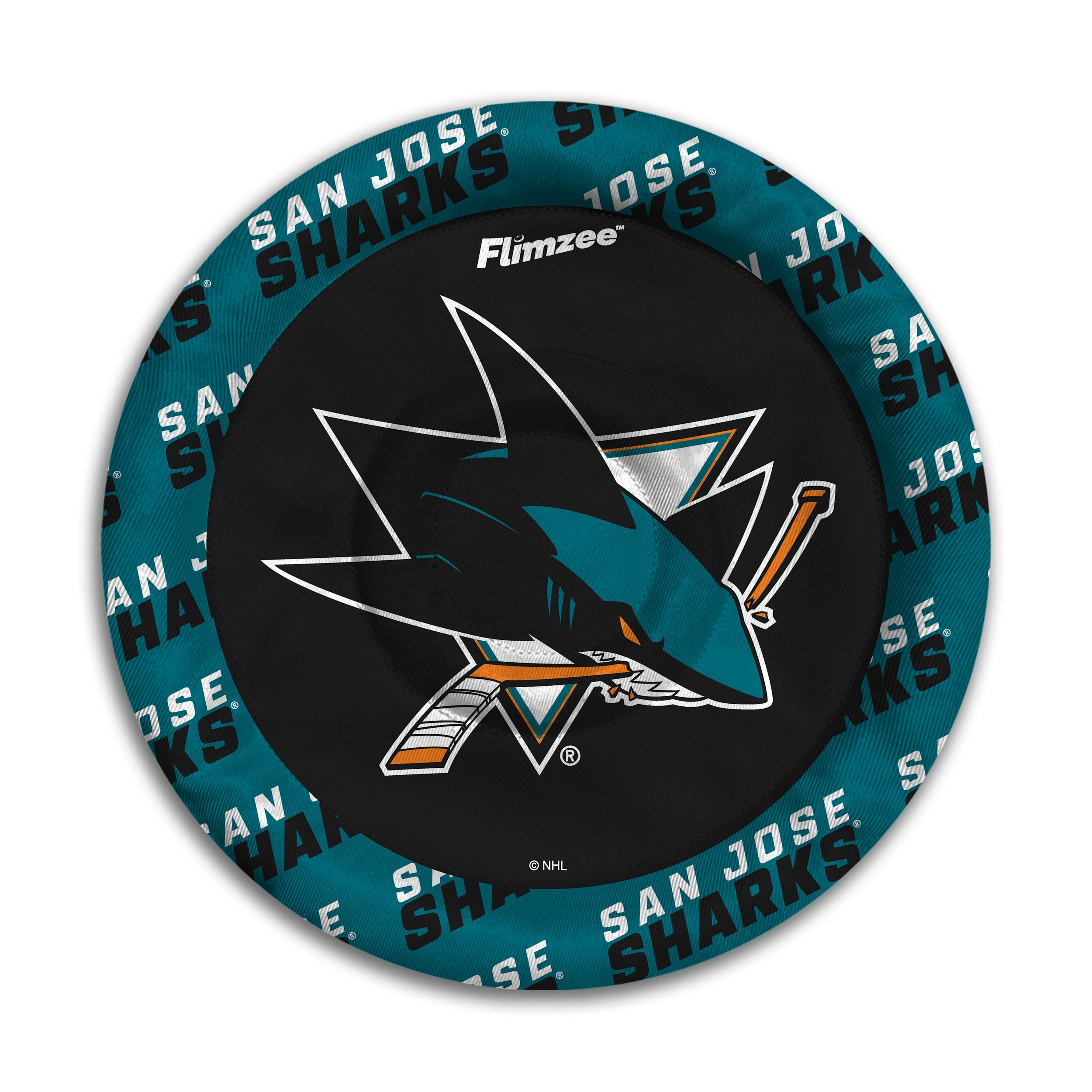 YouTheFan NHL San Jose Sharks Flimzee Bean-Bag Flying Disc