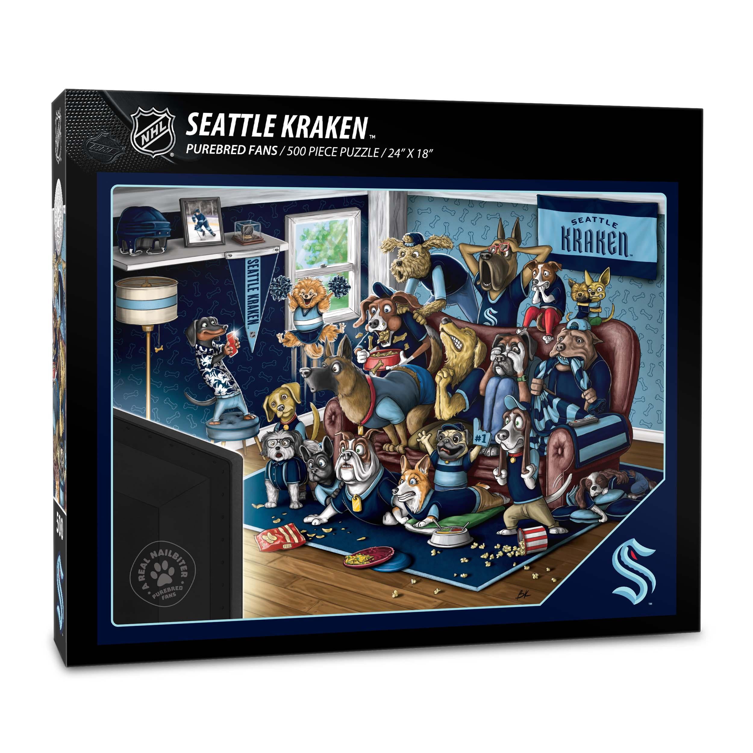 YouTheFan NHL Seattle Kraken Purebred Fans Nailbiter Puzzle - 500 PC