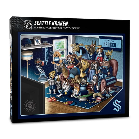 YouTheFan NHL Seattle Kraken Purebred Fans Nailbiter Puzzle - 500 PC