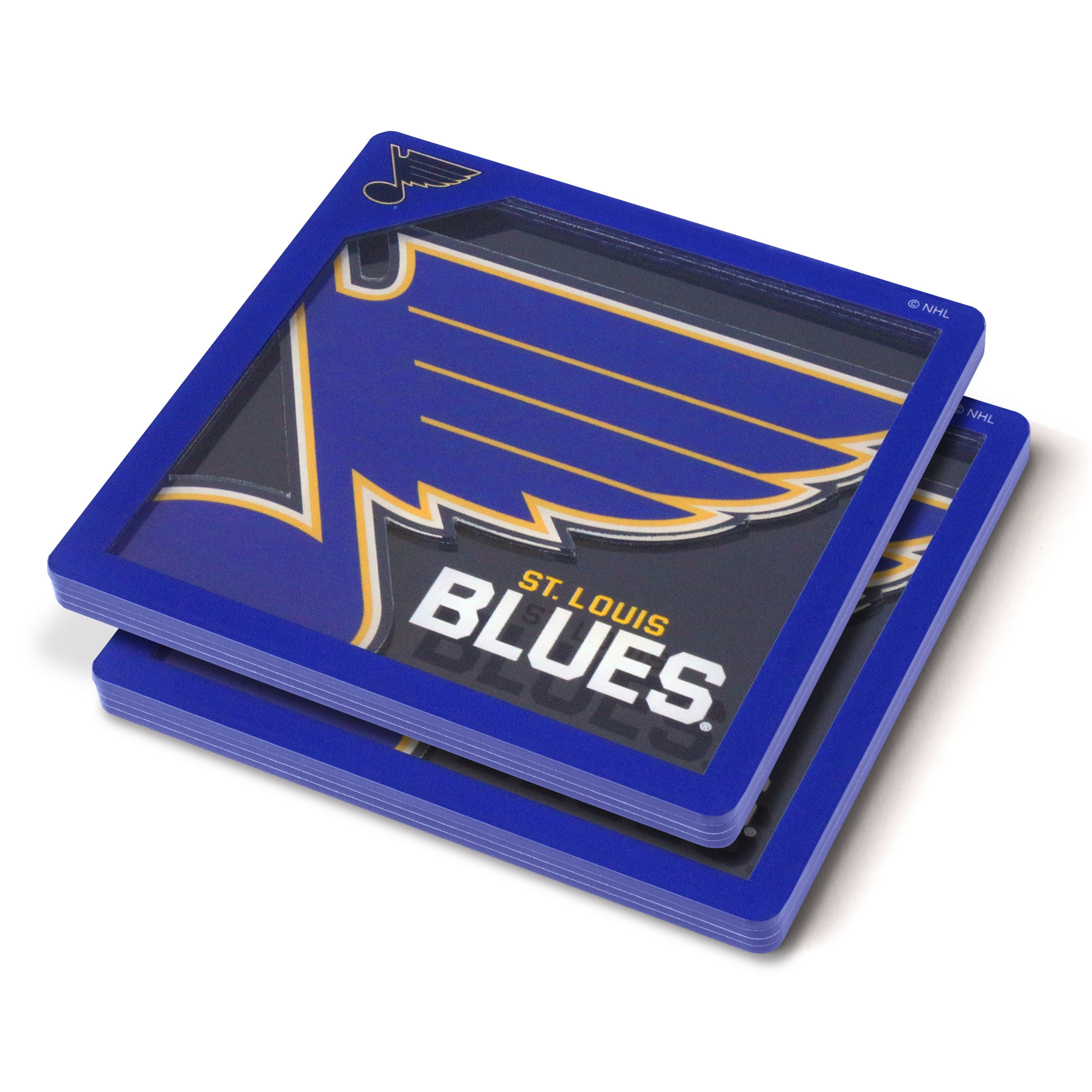 YouTheFan NHL St. Louis Blues 3D-LSC 3D Logo Series Coasters - Pack of 2