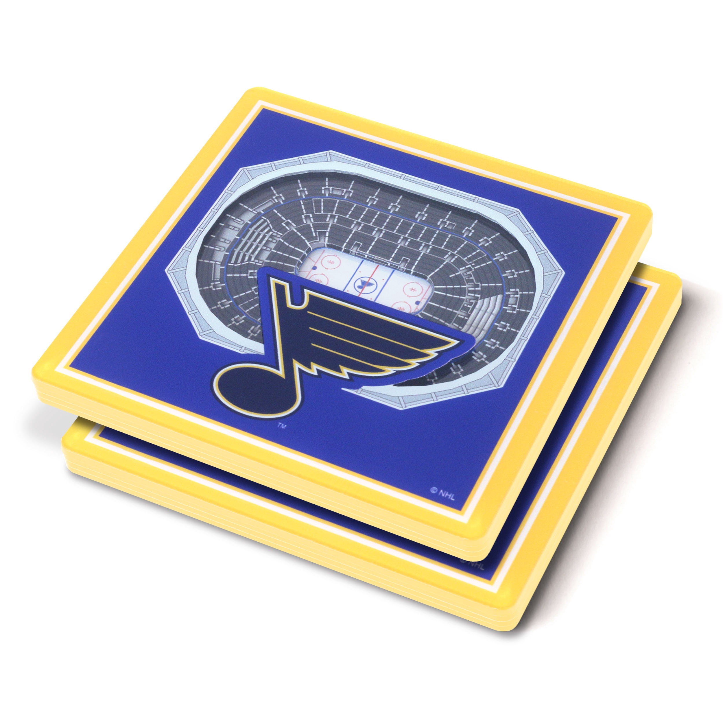 YouTheFan NHL St. Louis Blues 3D StadiumView Coasters