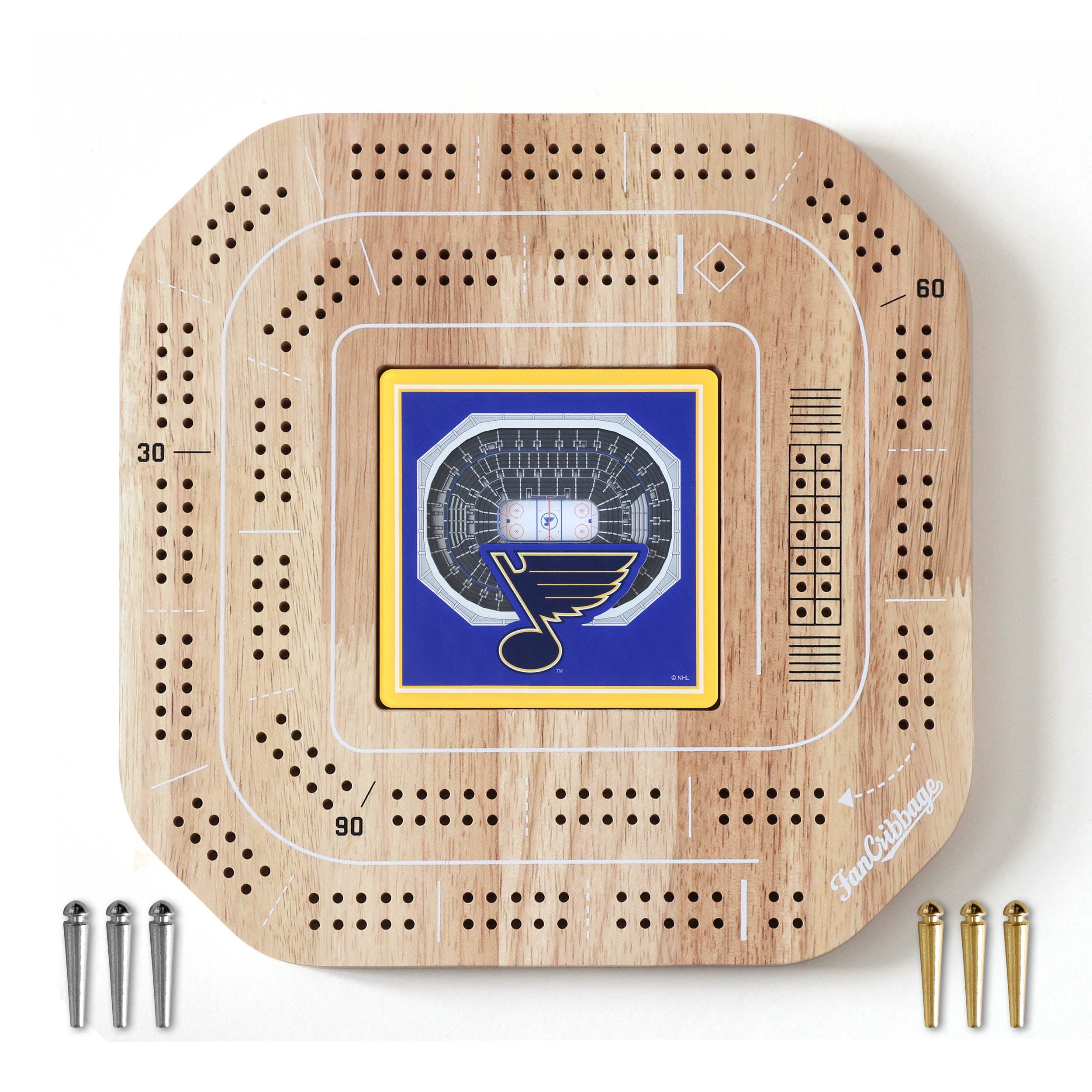 YouTheFan NHL St. Louis Blues Stadiumview Cribbage