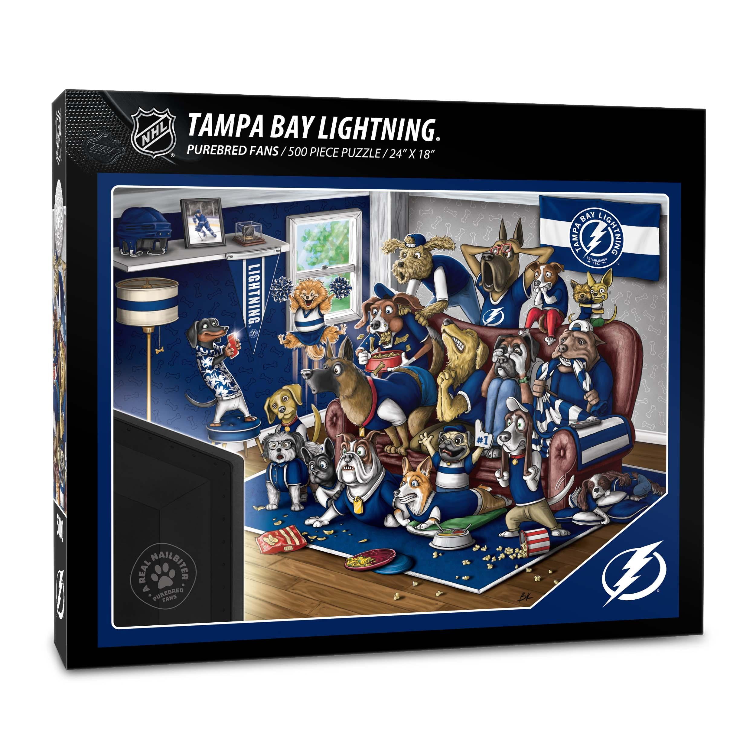 YouTheFan NHL Tampa Bay Lightning Purebred Fans Nailbiter Puzzle - 500 PC