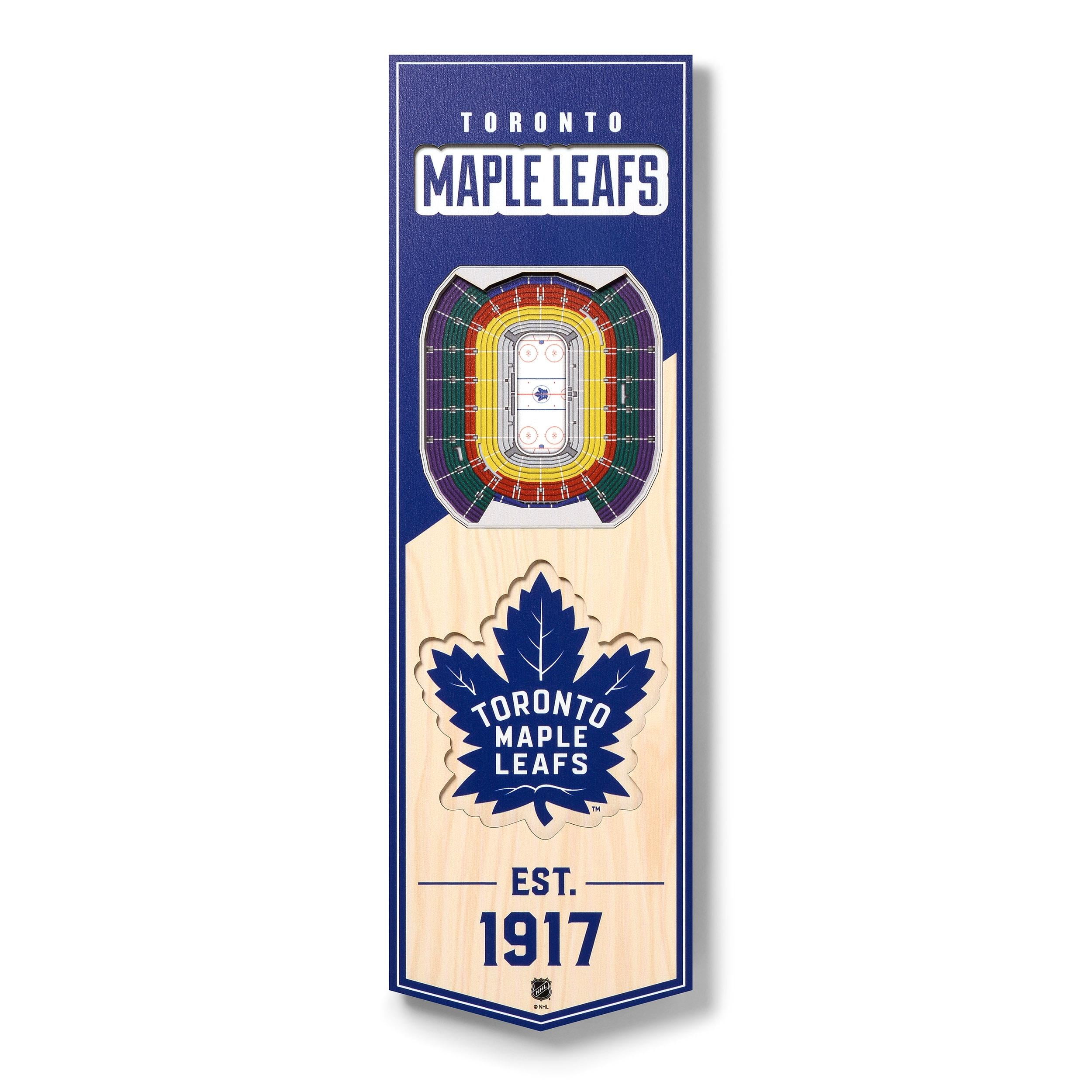 YouTheFan NHL Toronto Maple Leafs 3D Stadium Banner 6x19