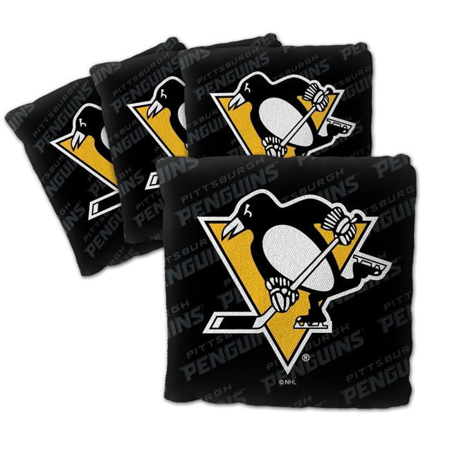 NHL Pittsburgh Penguins Cornhole Bags - 4PK - Black