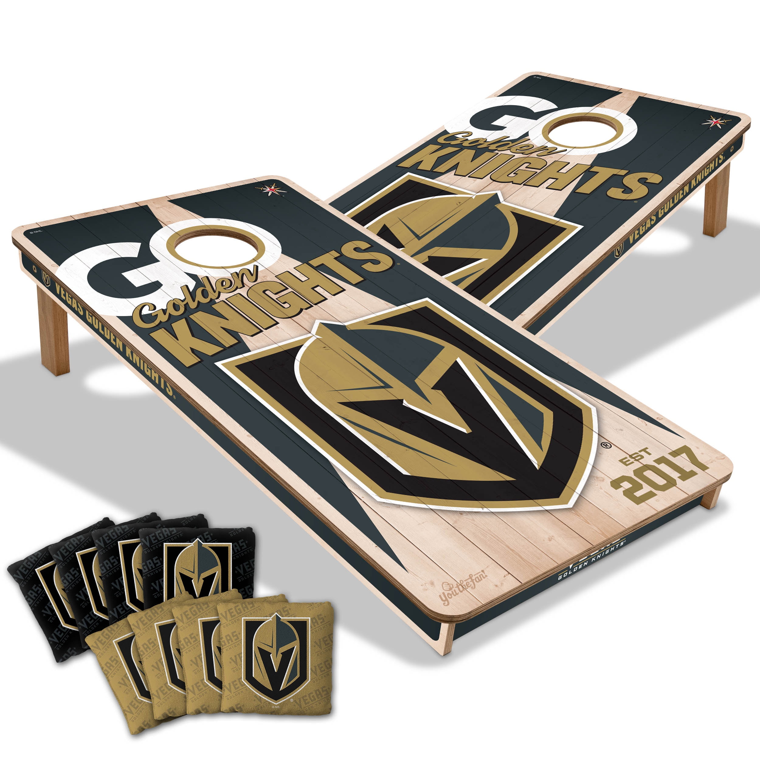 YouTheFan NHLVegas Golden Knights 2' x 4' Cornhole Game