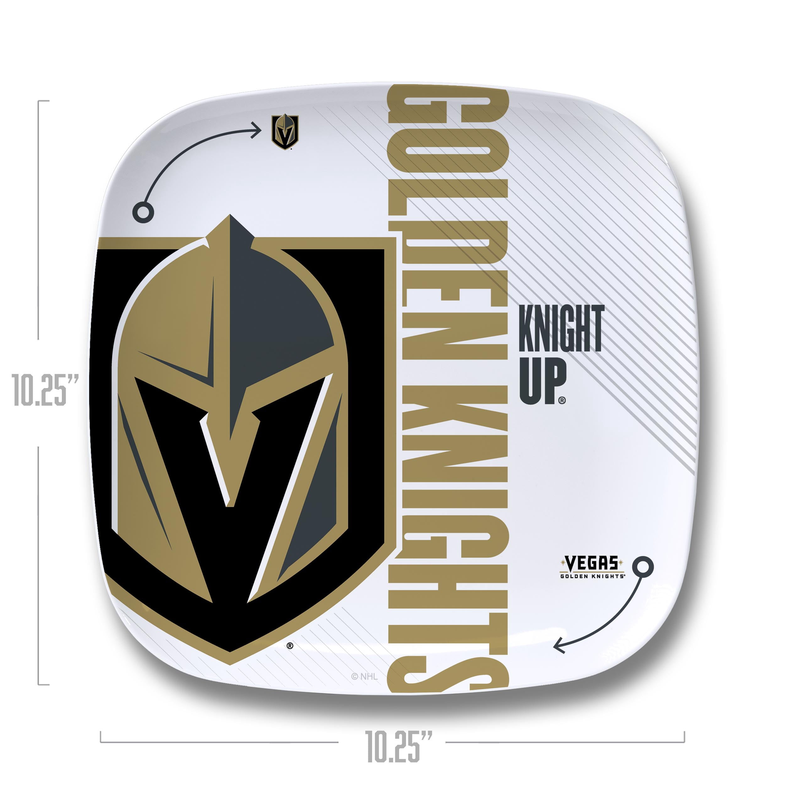 YouTheFan NHL Vegas Golden Knights Large Party Plate