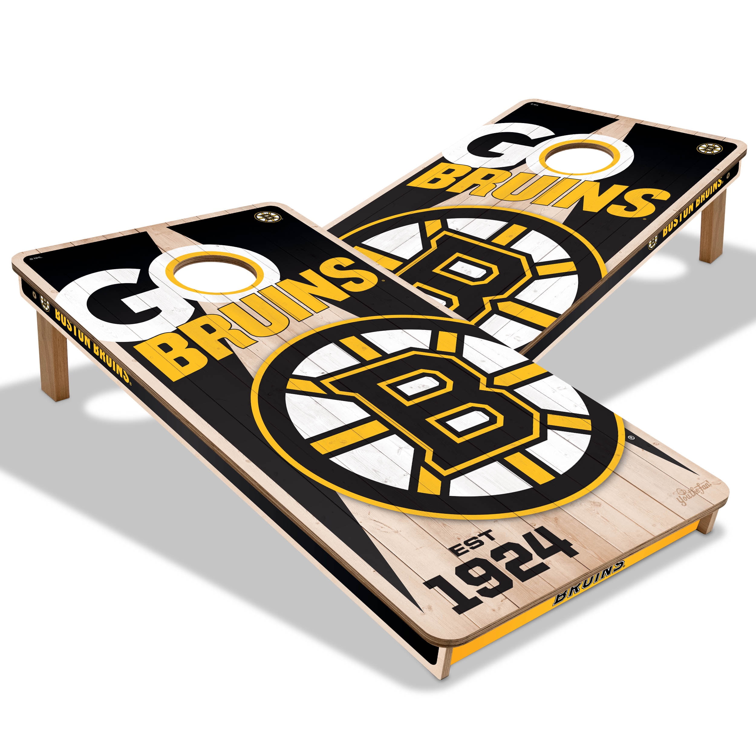 YouTheFan NHLBoston Bruins 2' x 4' Cornhole Game No Bags