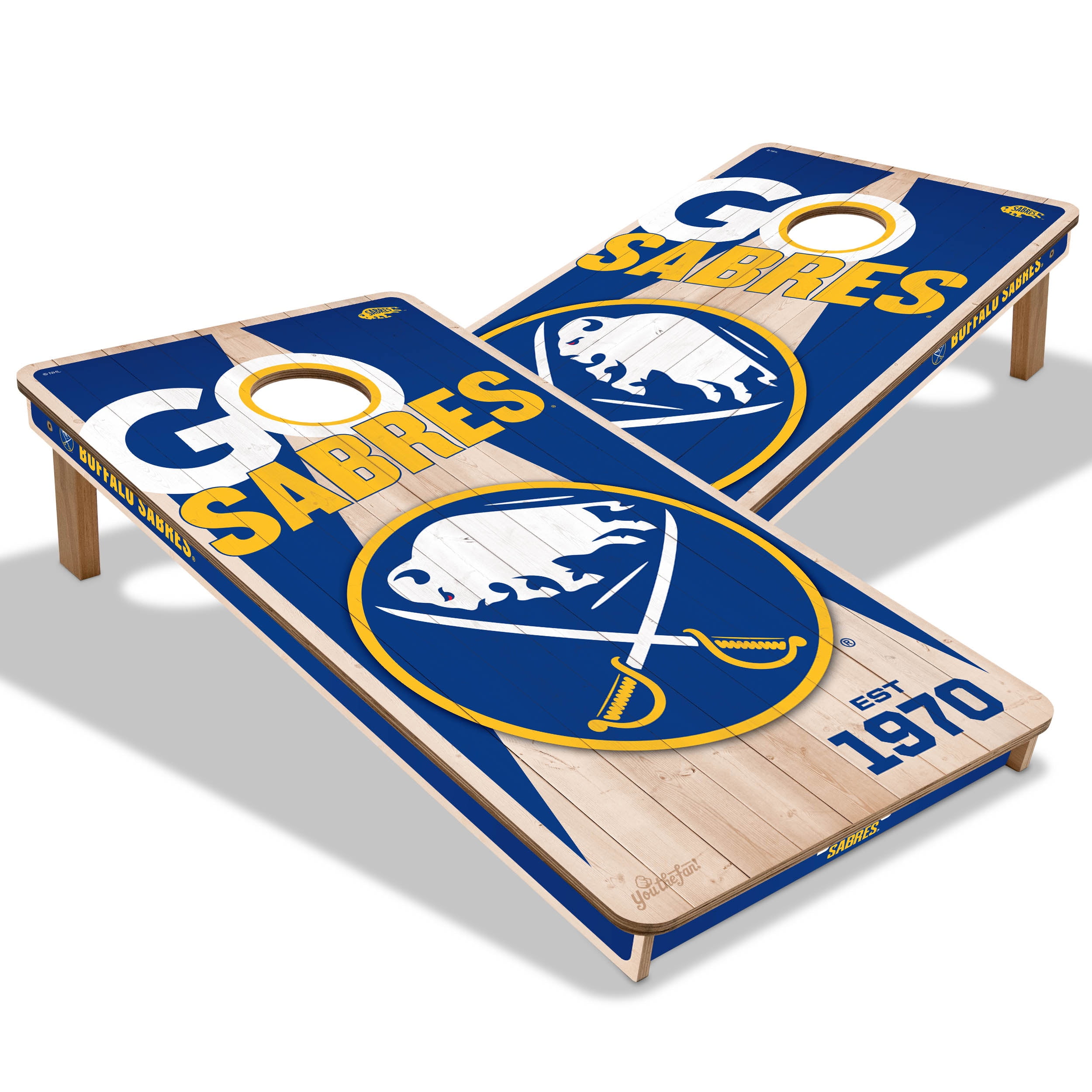 YouTheFan NHLBuffalo Sabres 2' x 4' Cornhole Game No Bags