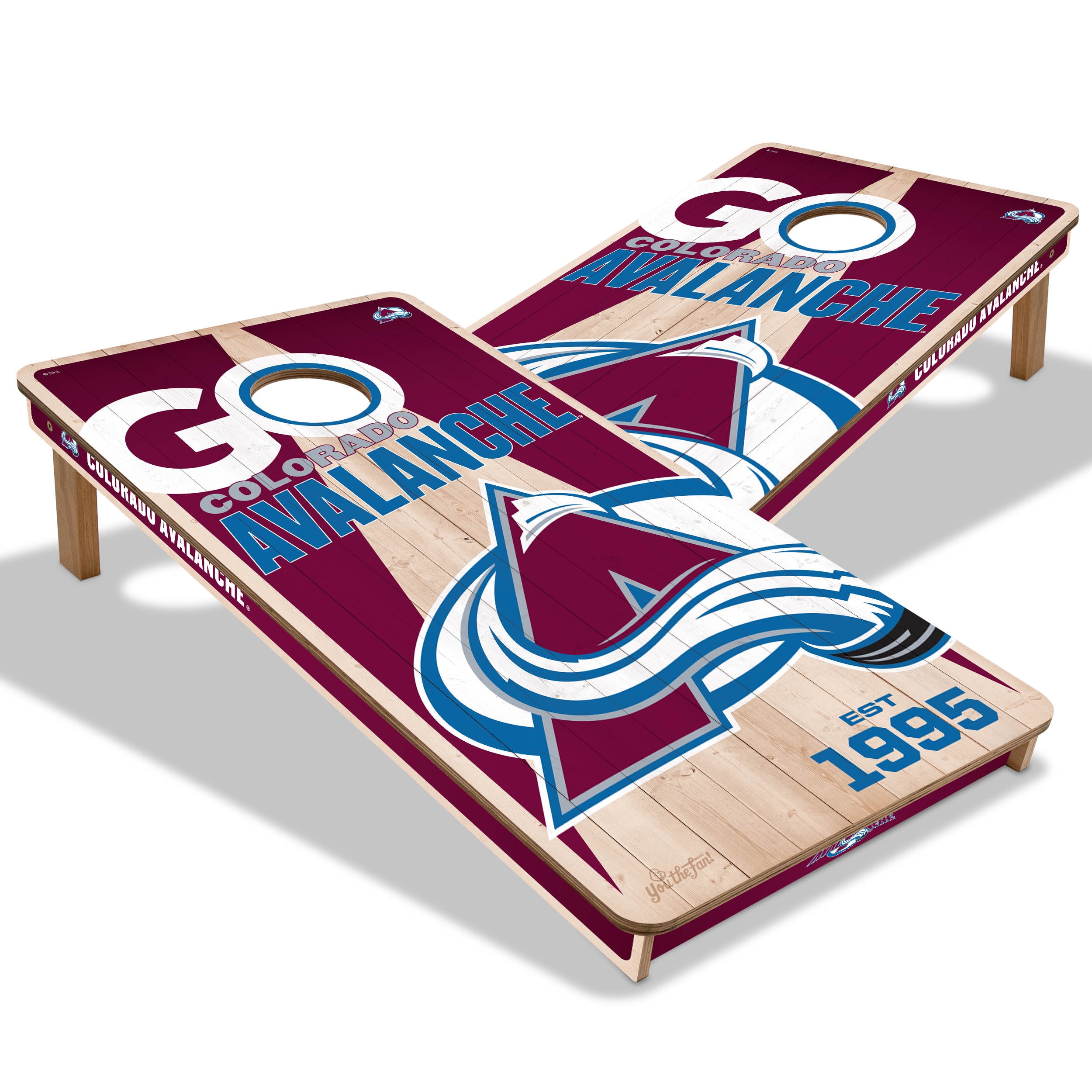 YouTheFan NHLColorado Avalanche 2' x 4' Cornhole Game No Bags