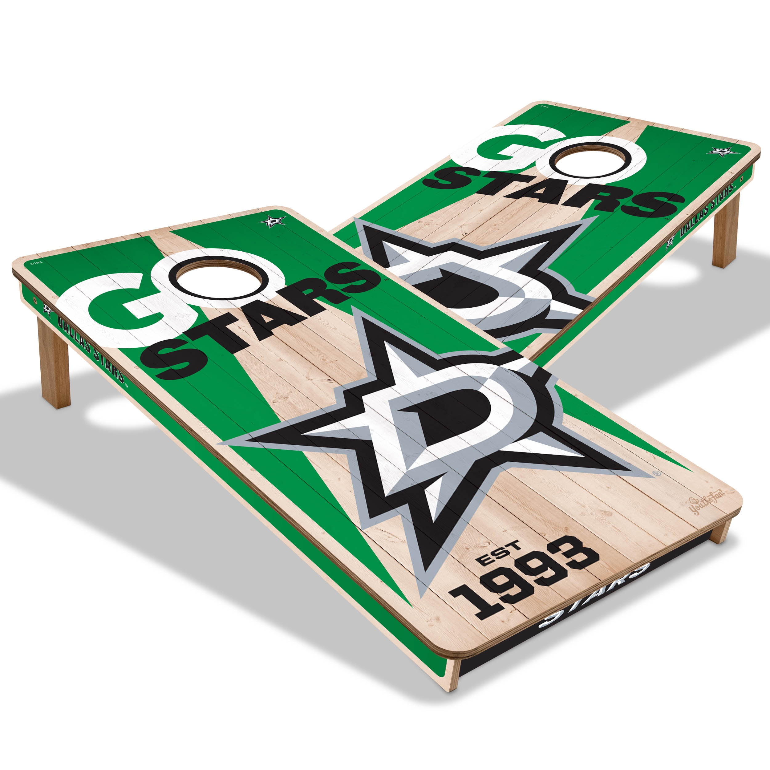 YouTheFan NHLDallas Stars 2' x 4' Cornhole Game No Bags