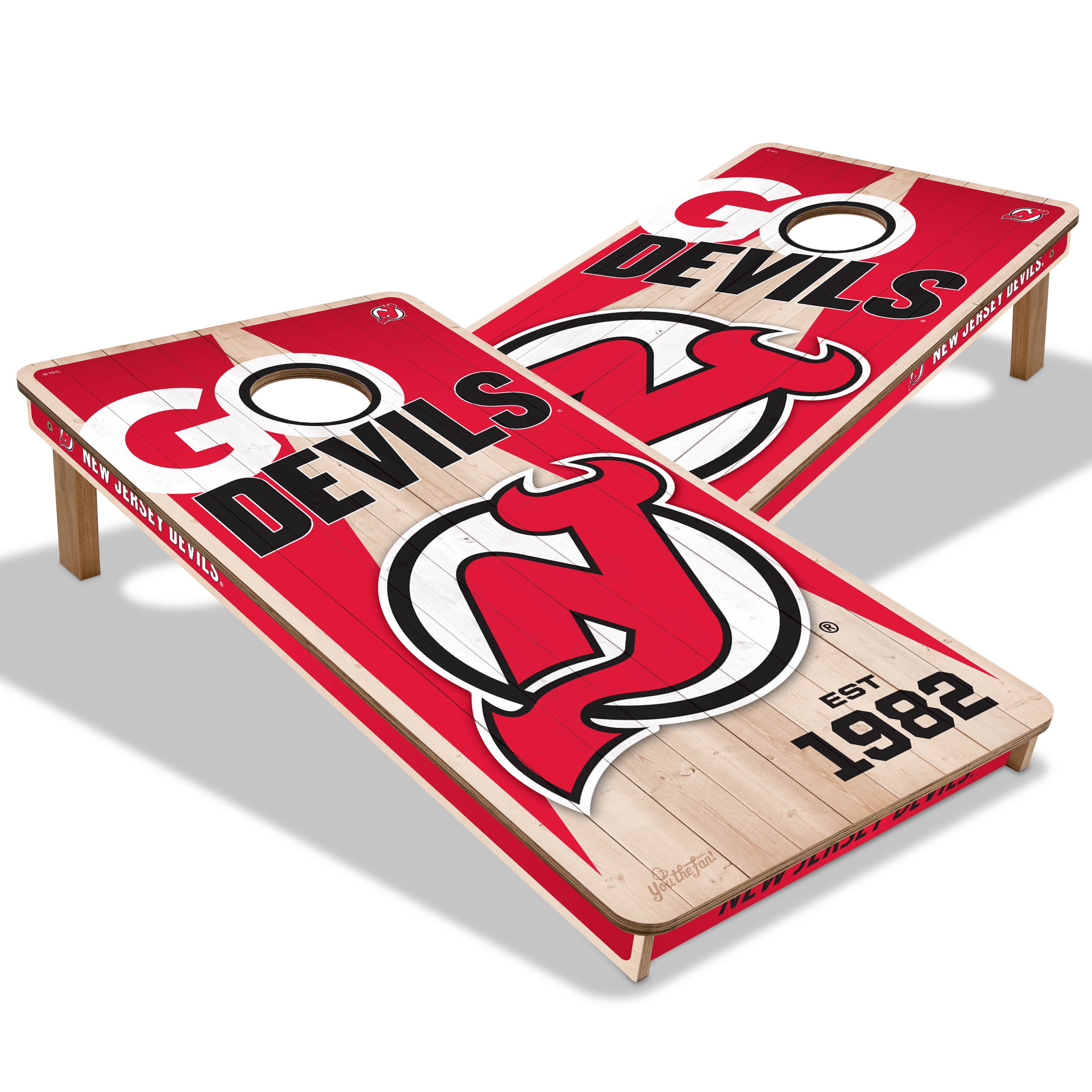 YouTheFan NHLNew Jersey Devils 2' x 4' Cornhole Game No Bags