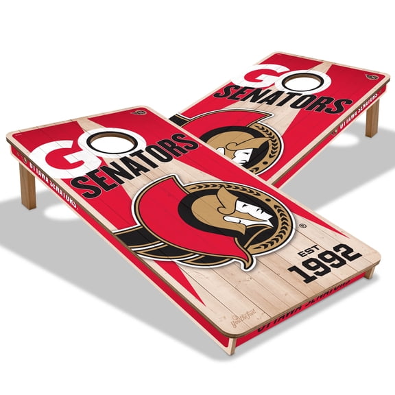 YouTheFan NHLOttawa Senators 2' x 4' Cornhole Game No Bags