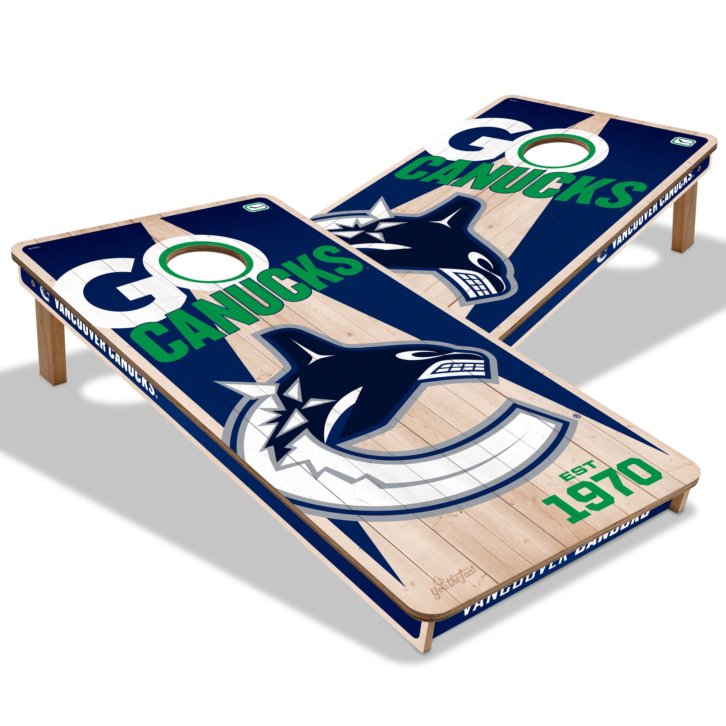 YouTheFan NHLVancouver Canucks 2' x 4' Cornhole Game No Bags