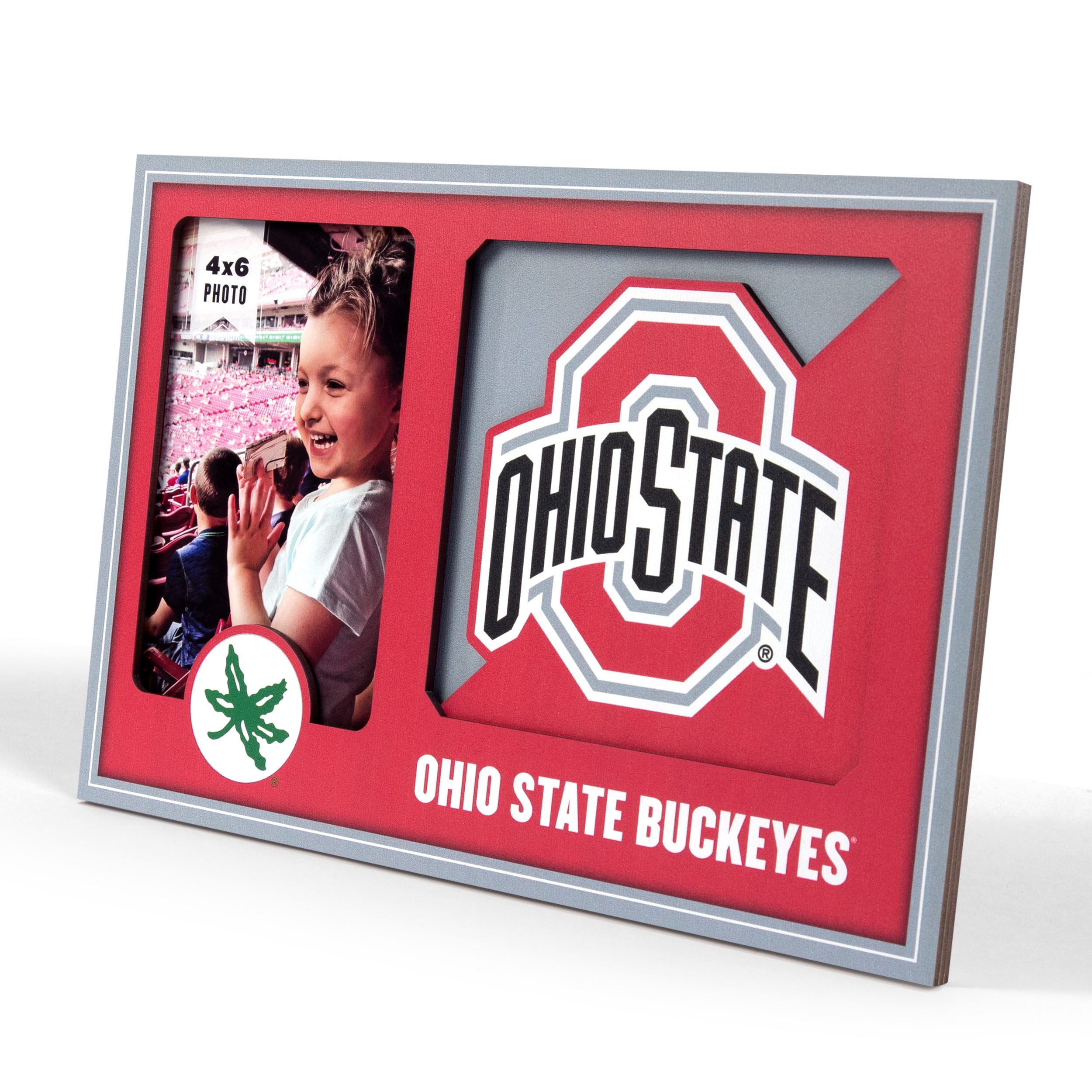 Ohio State Buckeyes 3D Logo Picture Frame