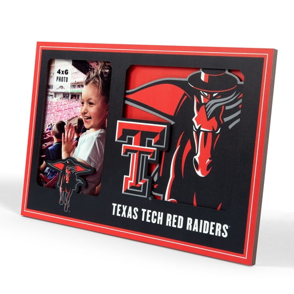 Texas Tech Red Raiders 3D Logo Picture Frame