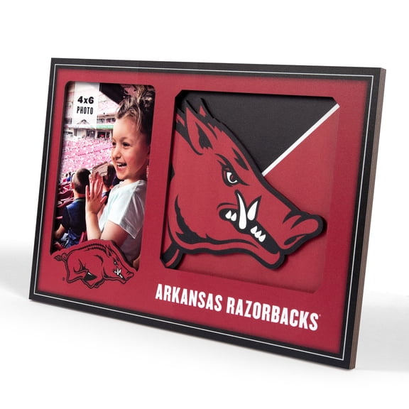 Arkansas Razorbacks 3D Logo Picture Frame