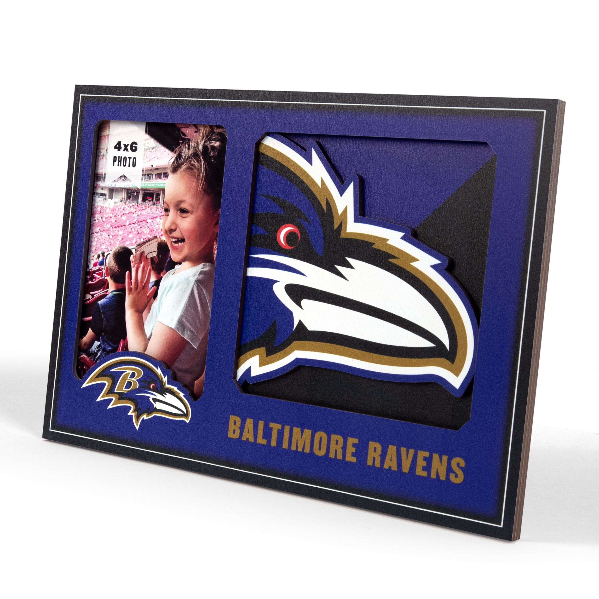 Baltimore Ravens 3D Logo Picture Frame