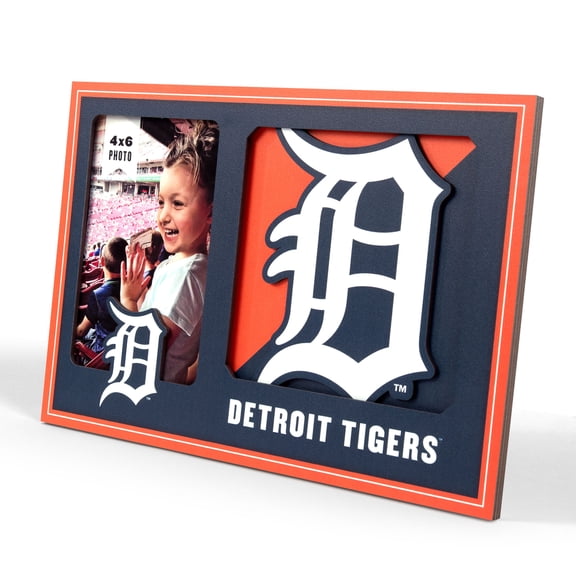 Detroit Tigers 3D Logo Picture Frame