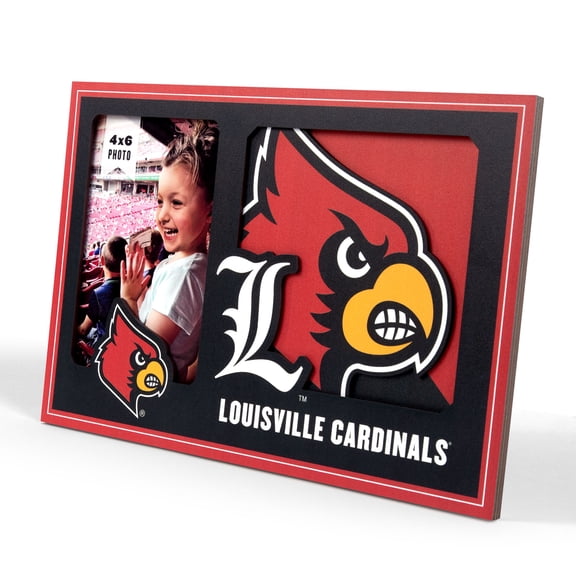 Louisville Cardinals 3D Logo Picture Frame
