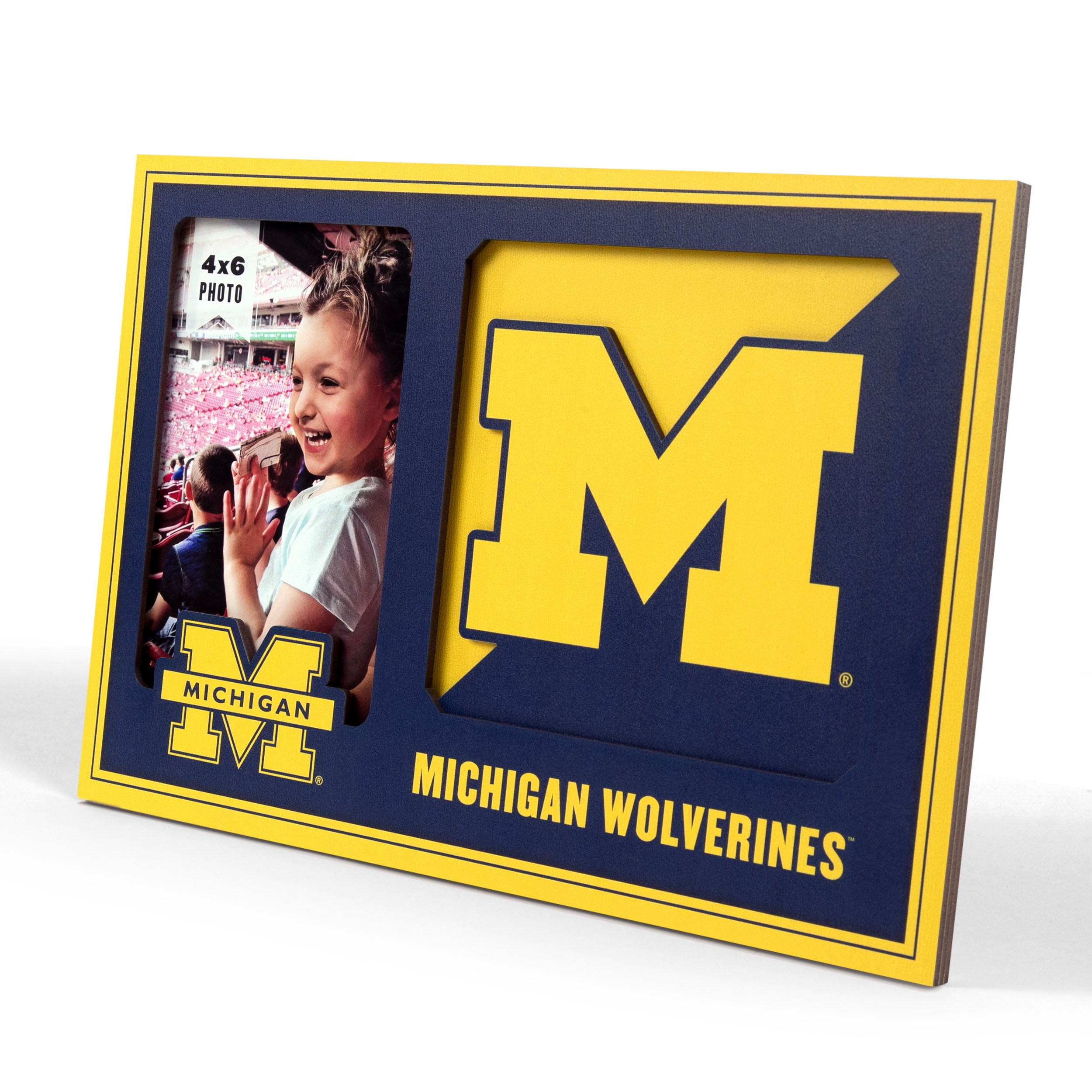 Michigan Wolverines 3D Logo Picture Frame
