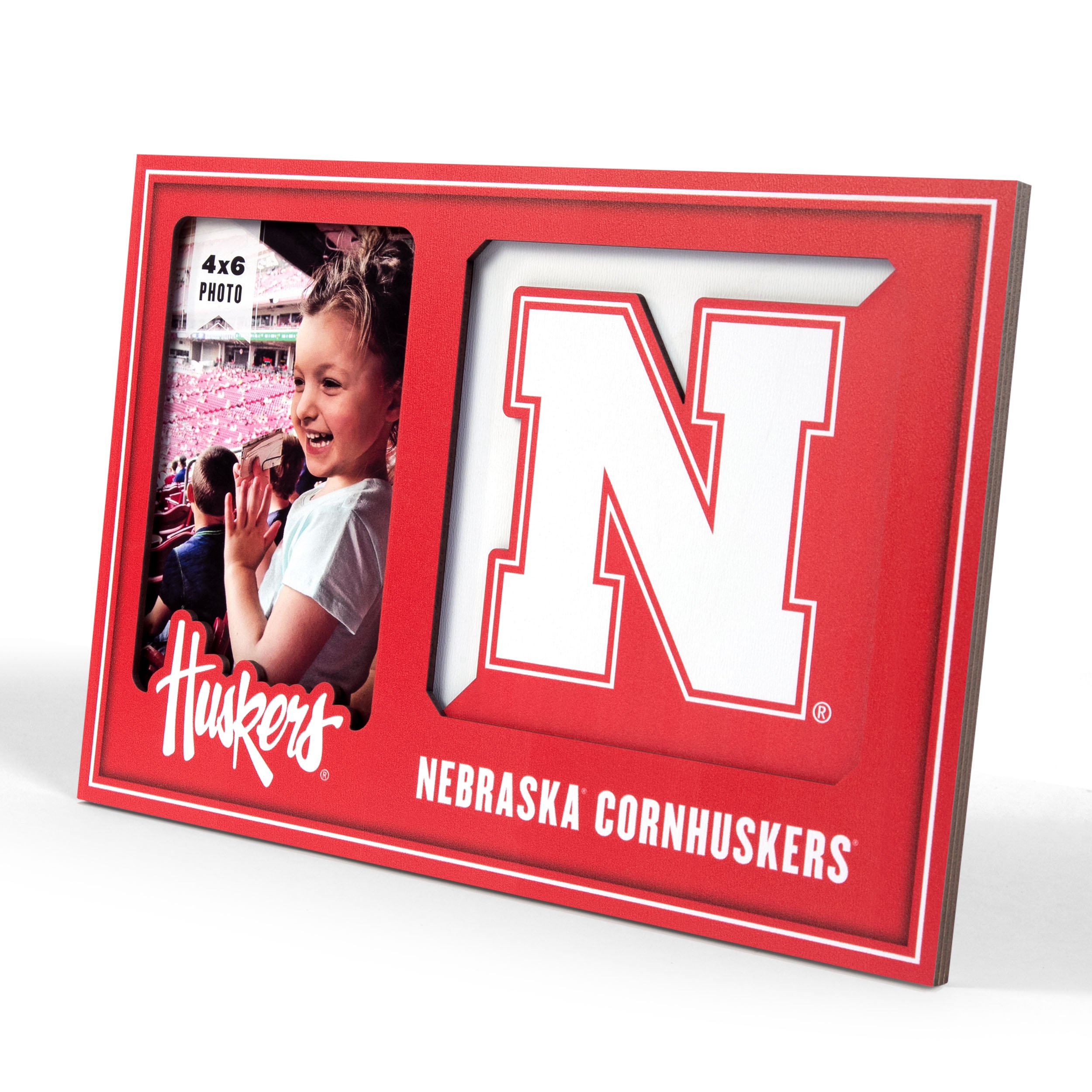 Nebraska Cornhuskers 3D Logo Picture Frame