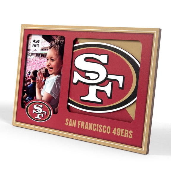 San Francisco 49ers 3D Logo Picture Frame
