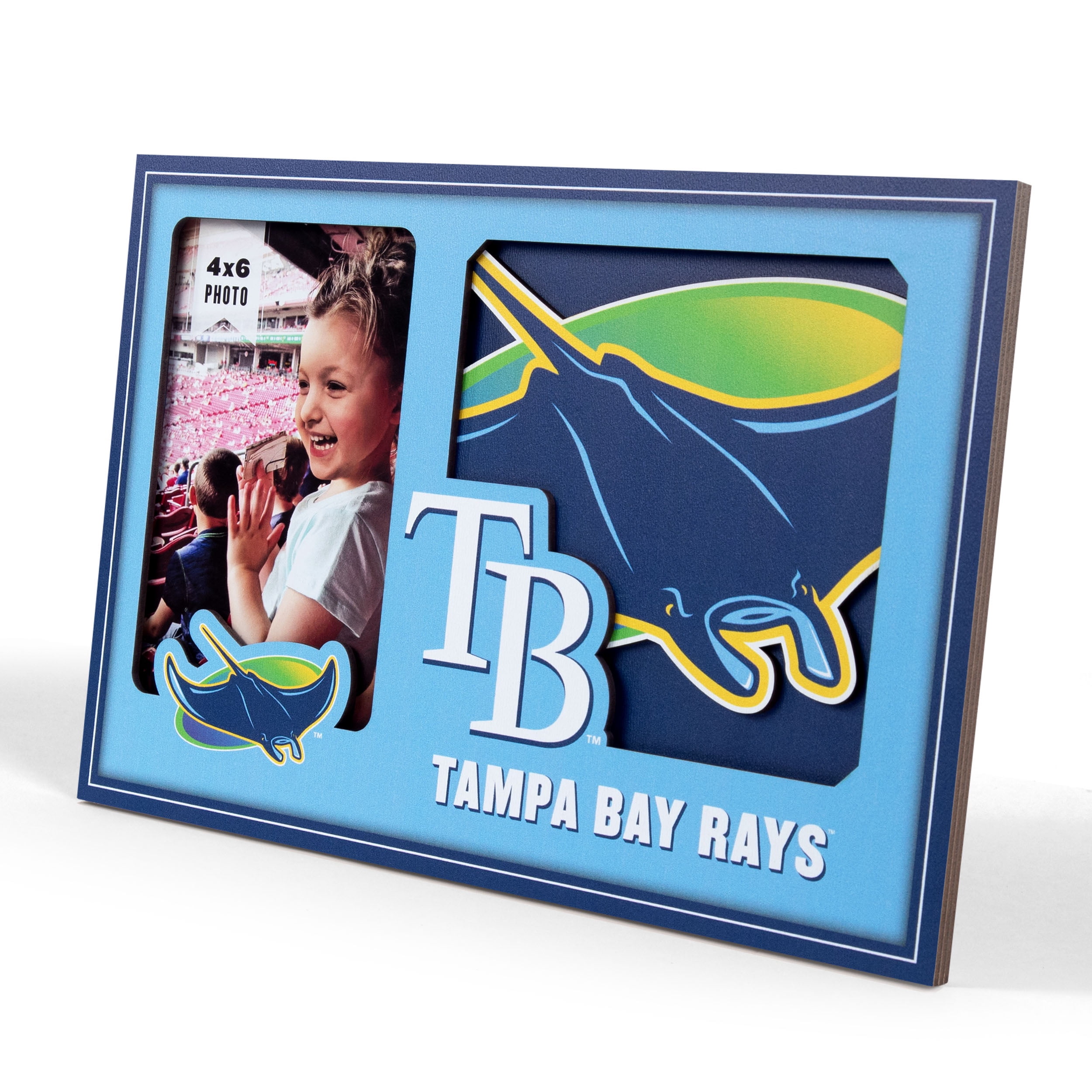 Tampa Bay Rays 3D Logo Picture Frame