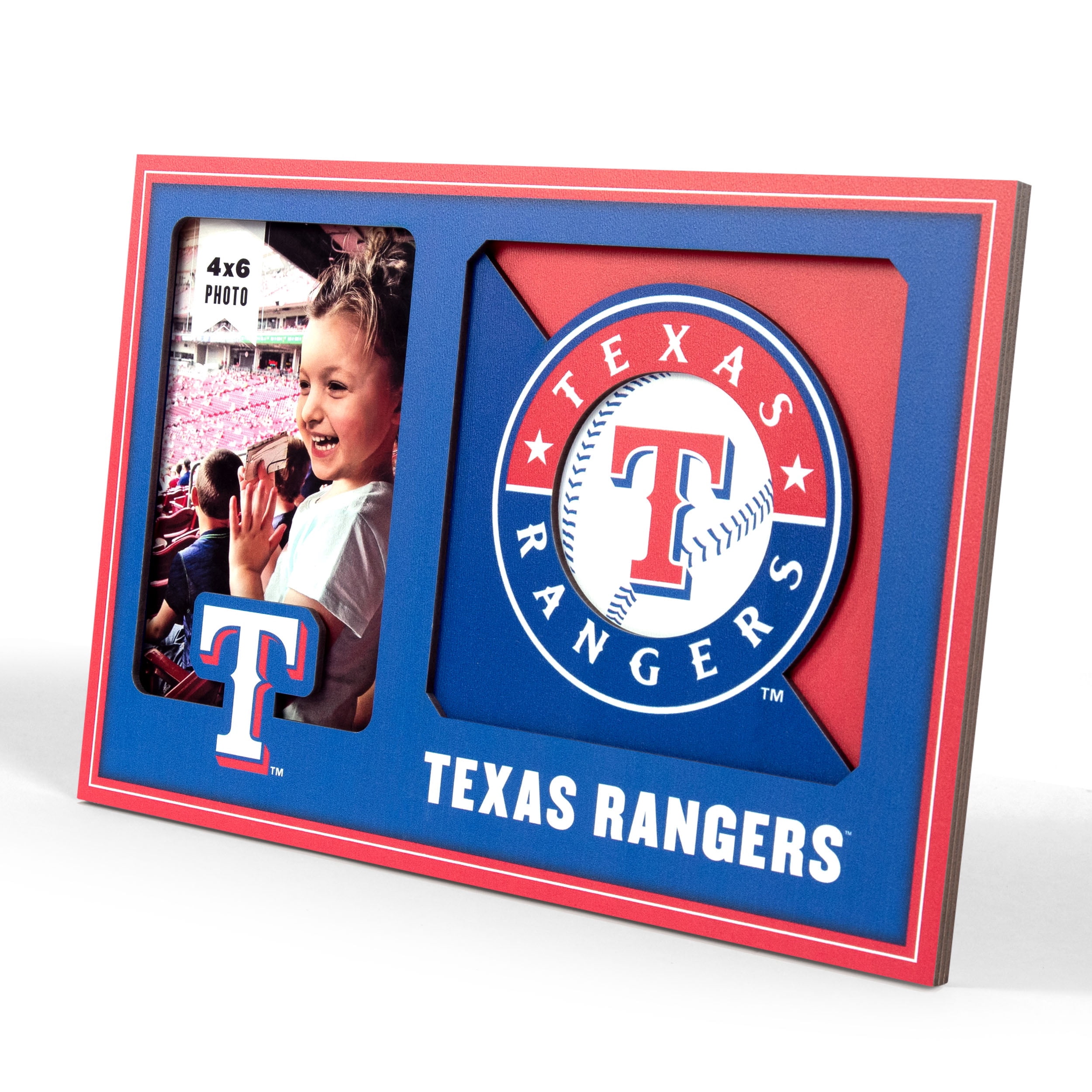 Texas Rangers Frame Texas Rangers 3D Logo Picture Frame - Walmart.com